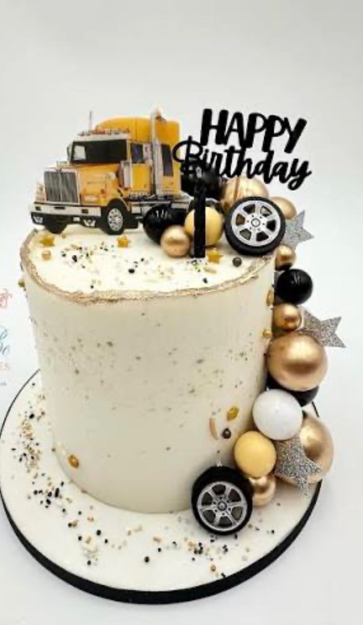 Custom Chocolate Birthday Cake