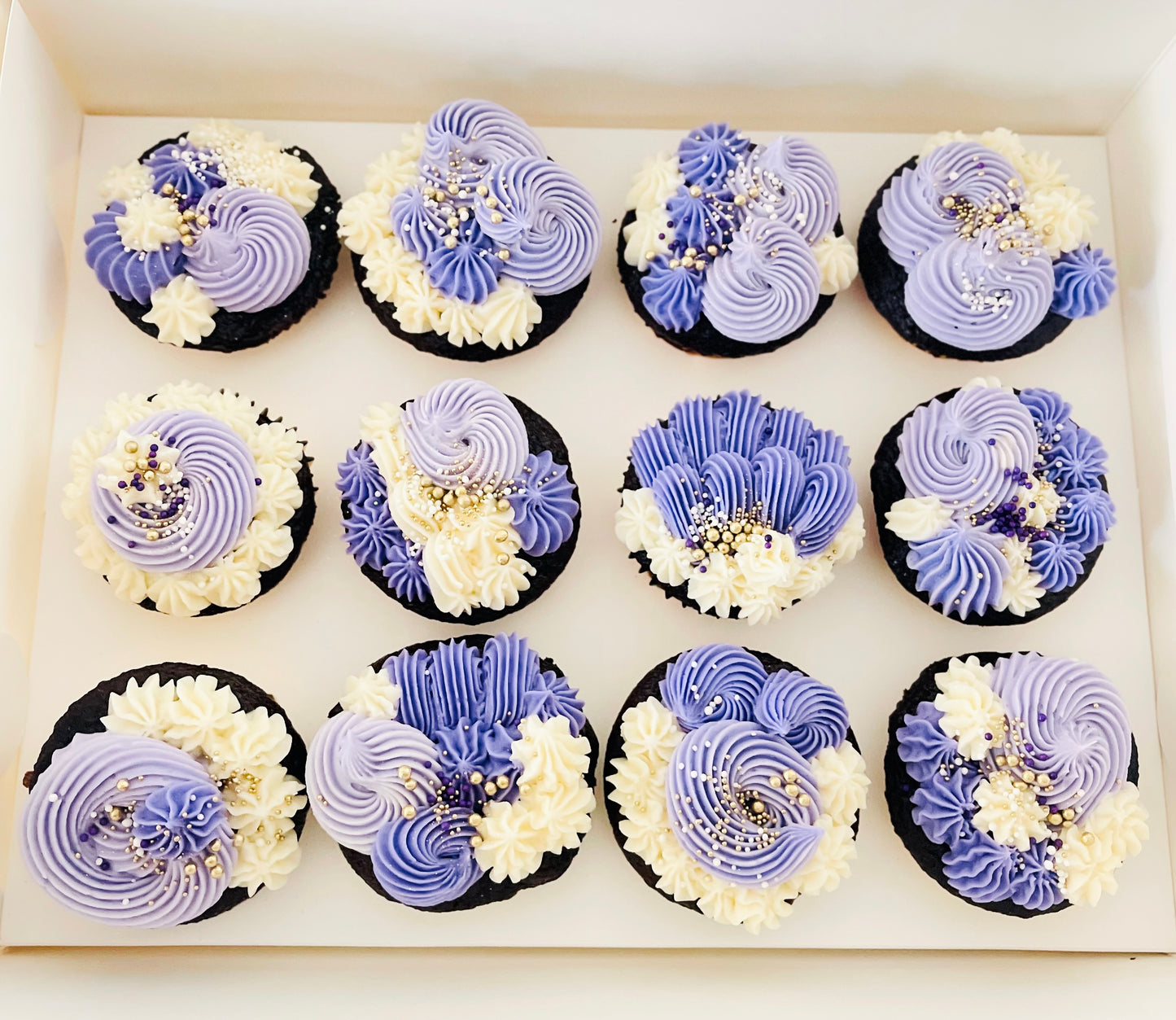 Chocolate Purple Cupcakes