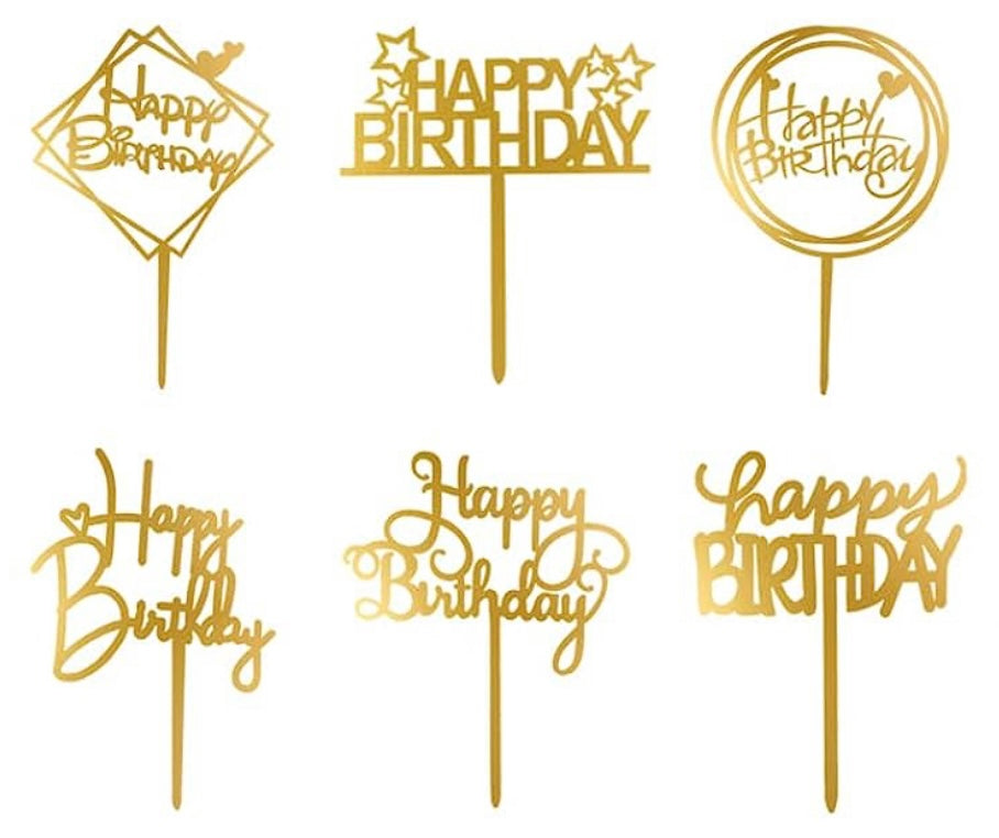 Happy Birthday Cake Topper
