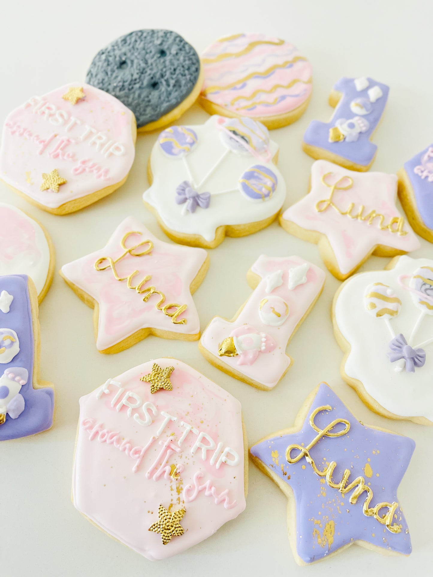 First Trip Around The Sun Sugar Cookies