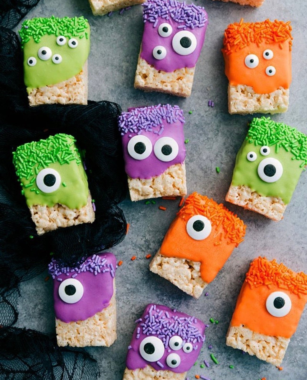 rice krispie monsters 12 Monster Rice Krispie Treats
