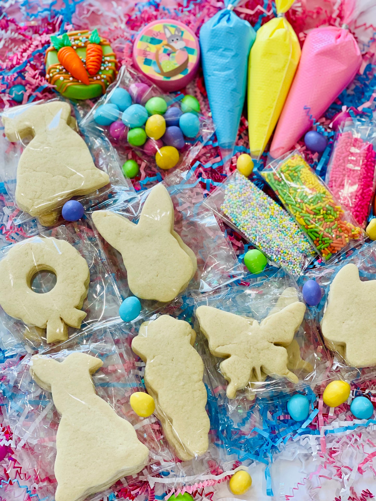 easter cookies, cookie kits