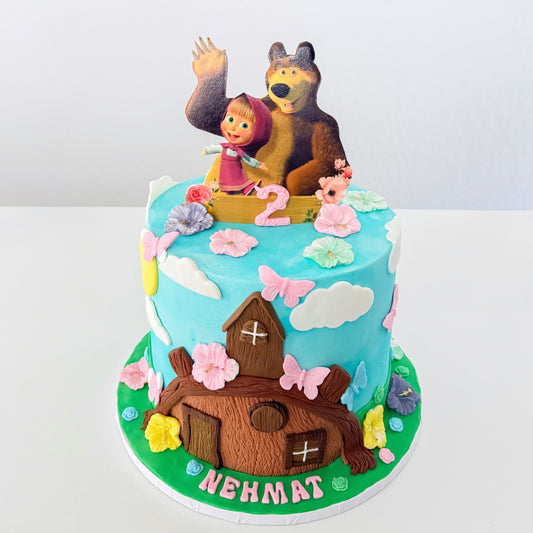 Masha and the Bear Cake