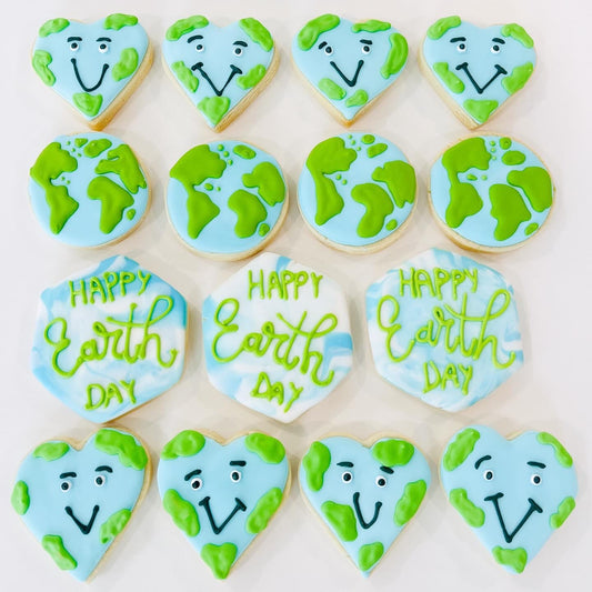 Earth Day Sugar Cookies #earthday