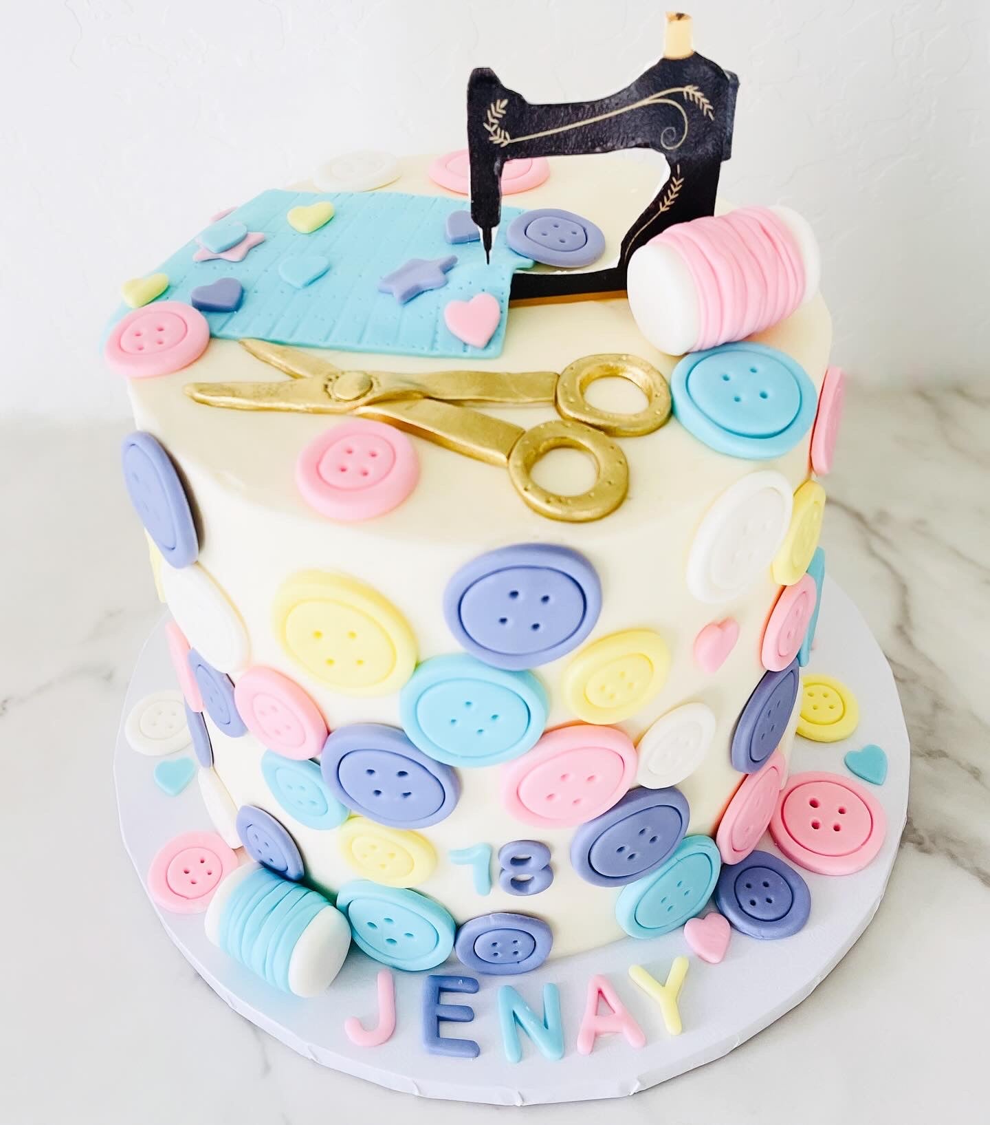 Sewing Themed Birthday Cake, FRESNO BAKERY, CAKE, bakery near me 