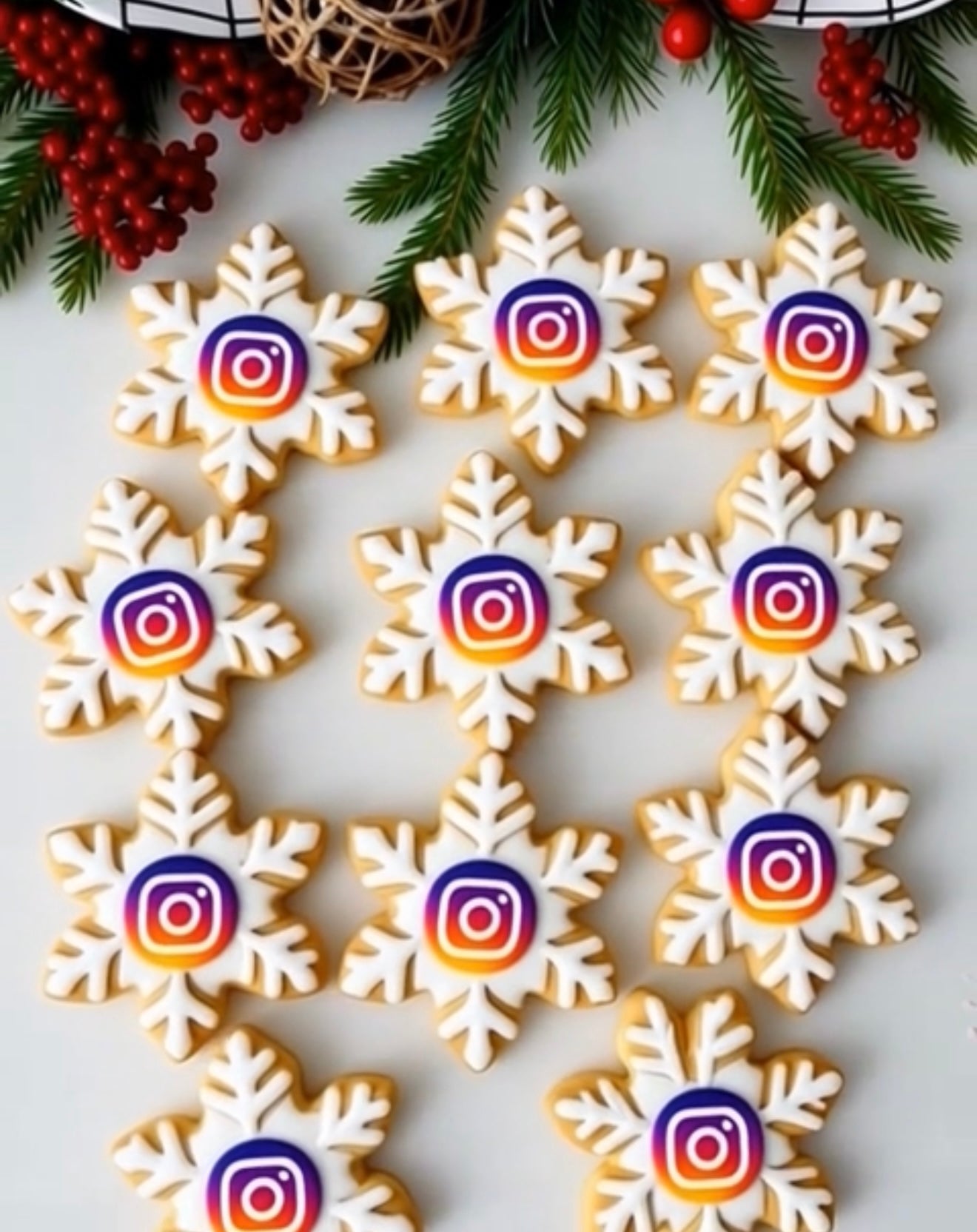 Snowflake Logo Sugar Cookies❄️
