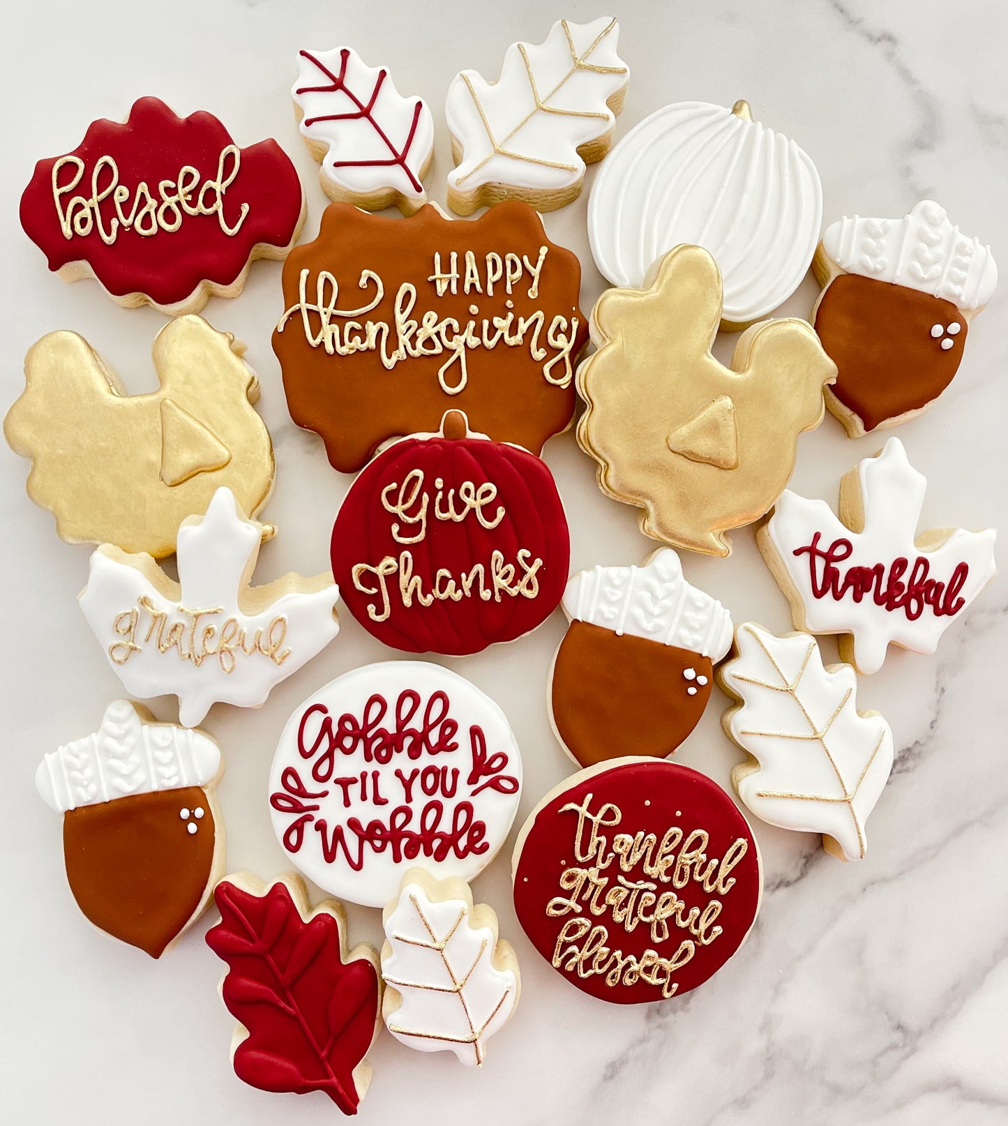Thanksgiving Glam Cookies