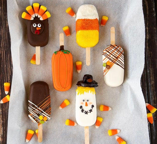 Fall Themed Cake Popsicle