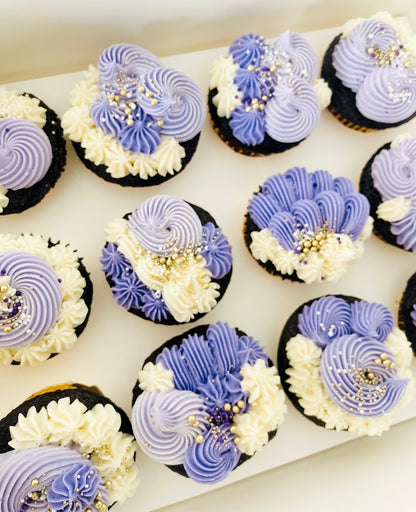 Chocolate Purple Cupcakes