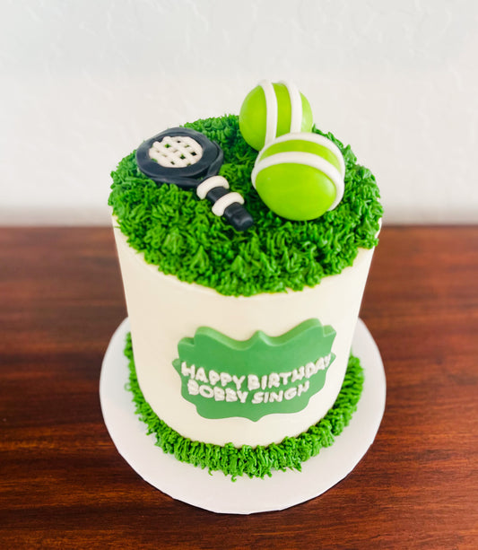 Tennis Themed Birthday Cake
