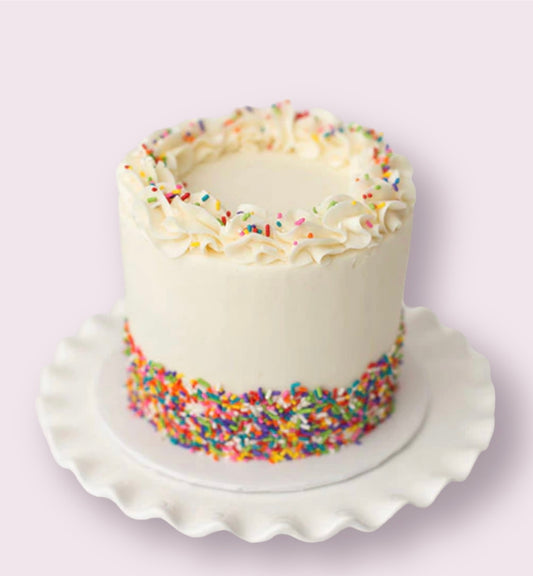 Vegan Confetti Birthday Cake