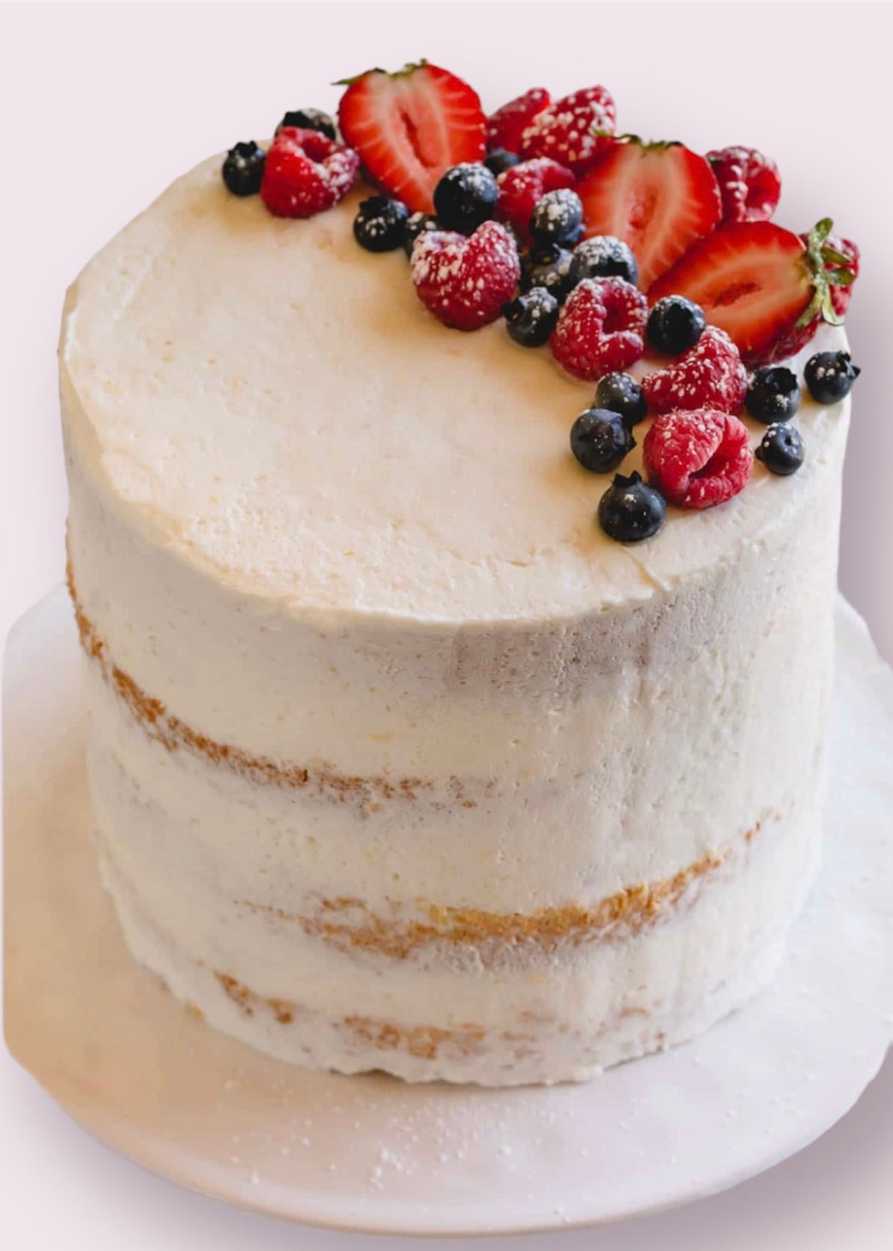 Berry Chantilly Vegan Cake