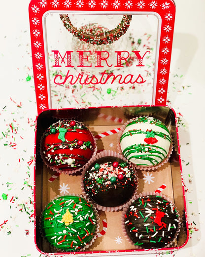 hot chocolate bombs, hot cocoa, christmas gift, best treats in la, corporate christmas cocoa bombs