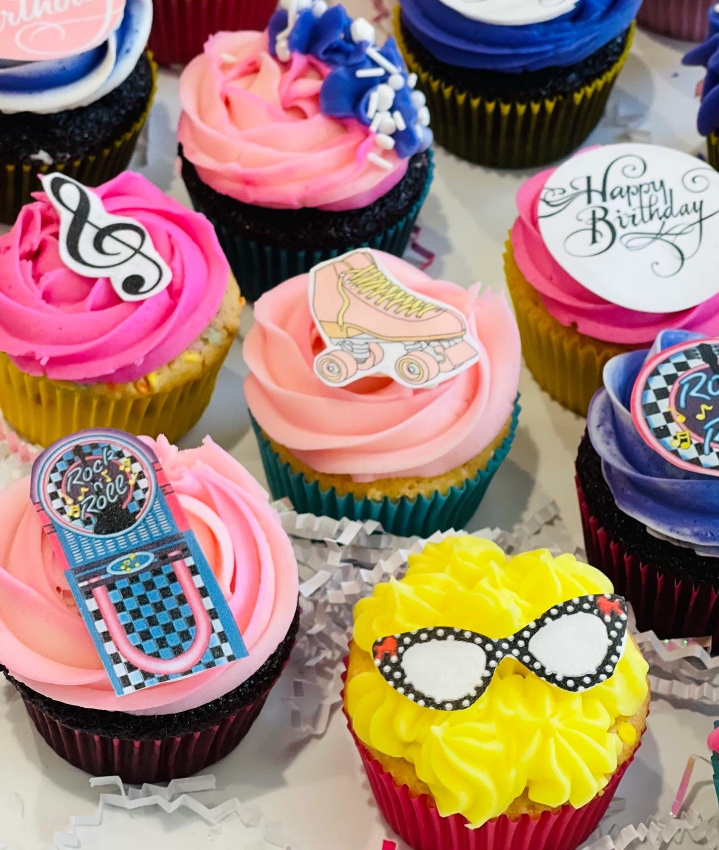 Rock & Roll Bday Cupcakes