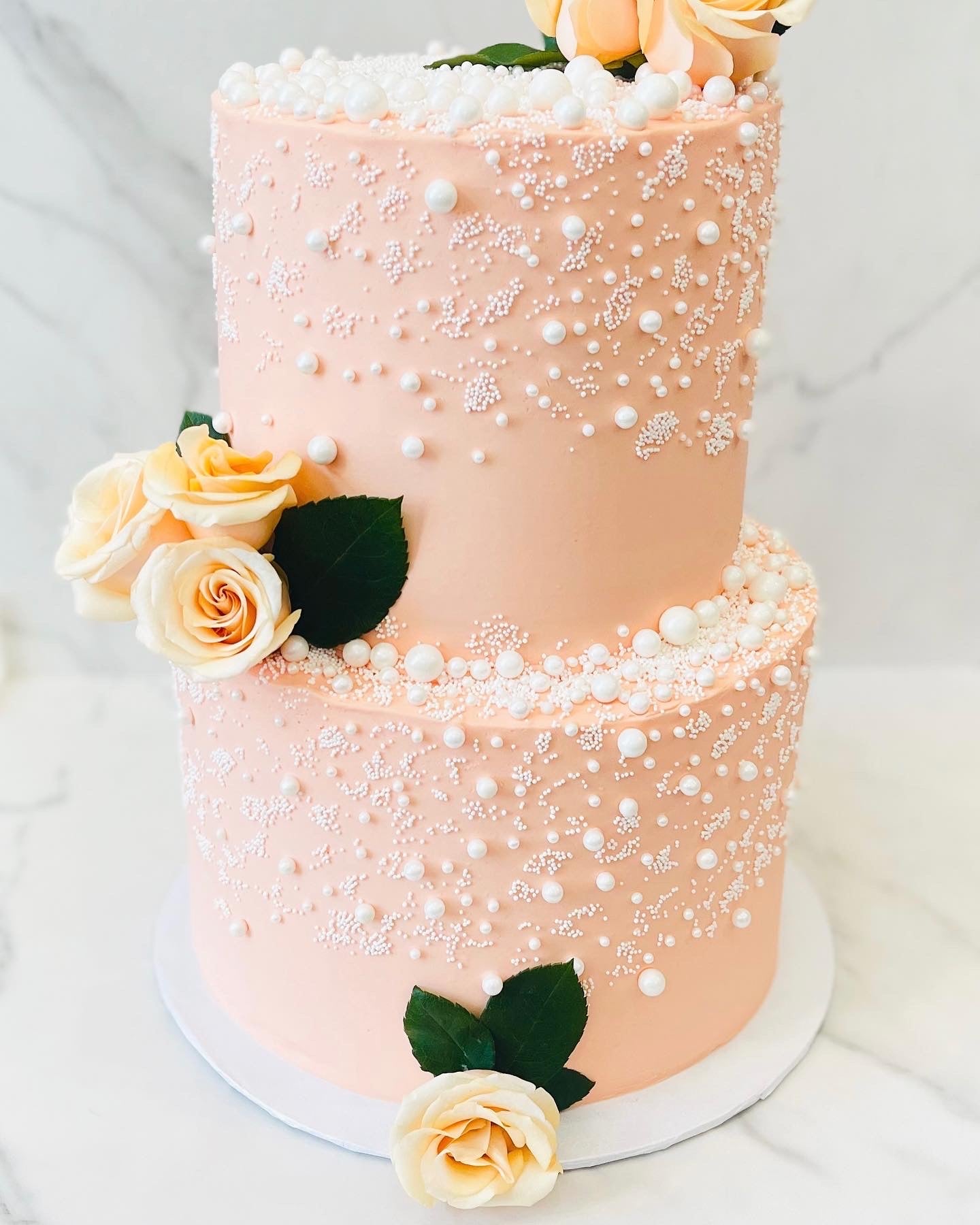 wedding cake, birthday cake, peach cake