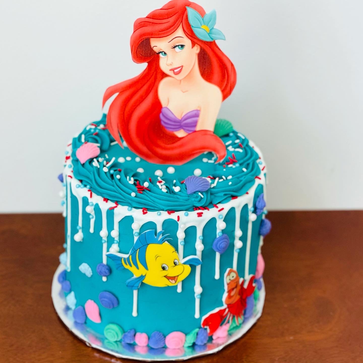 little mermaid birthday cake, mermaid theme cake, cake near me