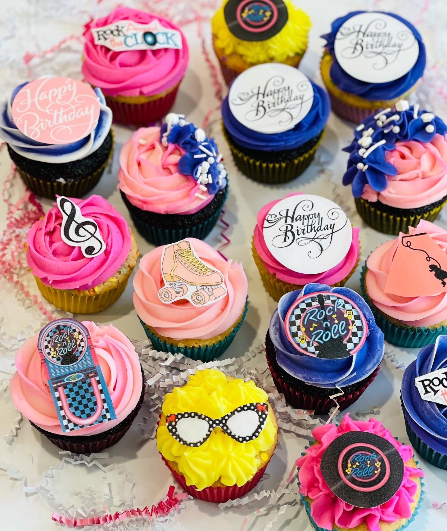 Rock & Roll Bday Cupcakes