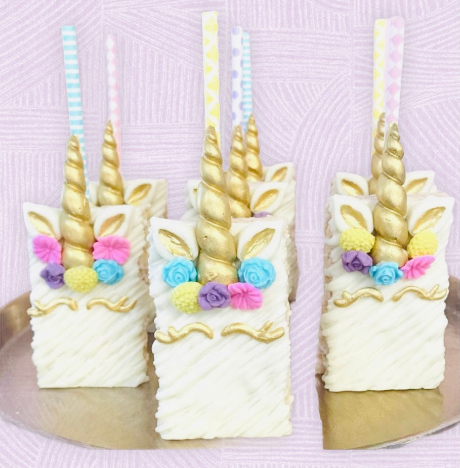 unicorn theme rice krispies, unicorn desserts, cake near me