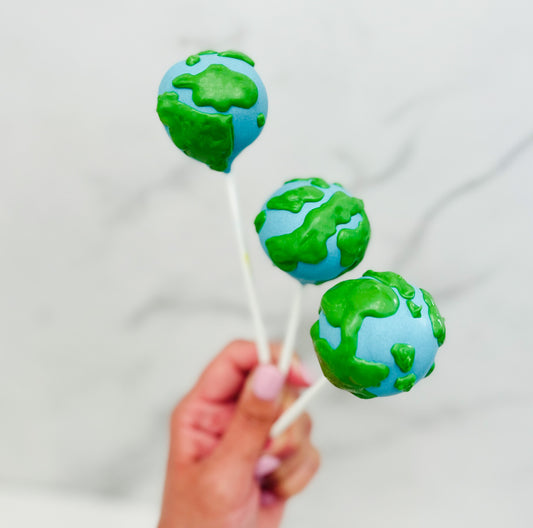 earth day Cake pops, earth day desserts, earth day sweet, 