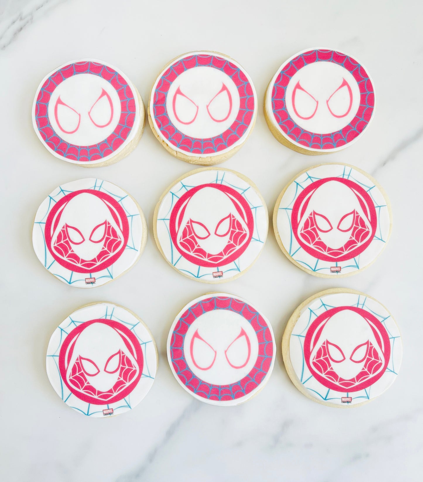 Spider-Gwen Sugar cookies
