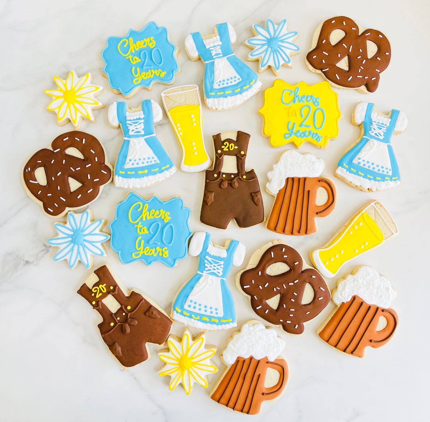 Oktoberfest themed Sugar cookies
