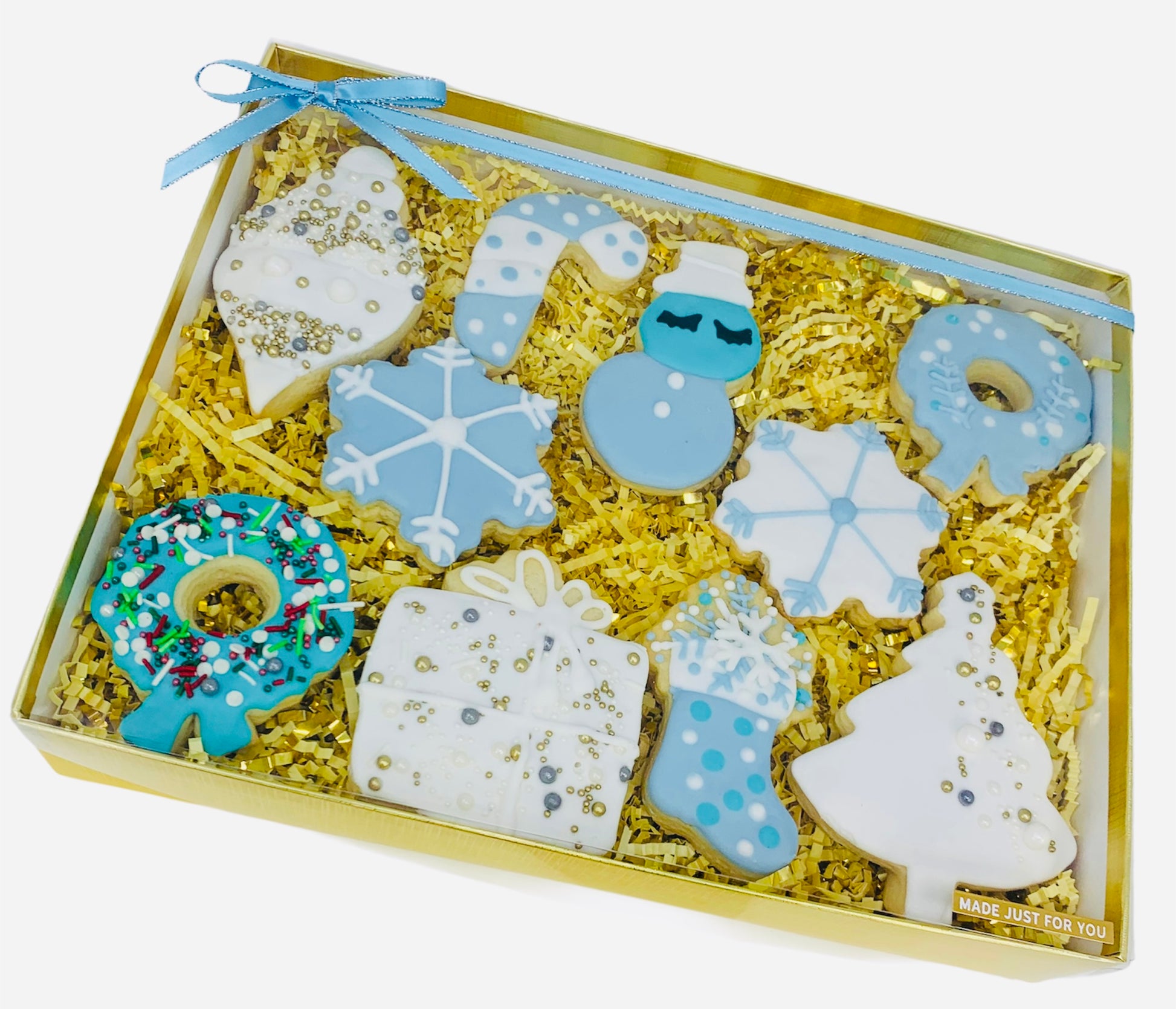 holiday cookie box, christmas sugar cookies, holiday treats, best gift in califor