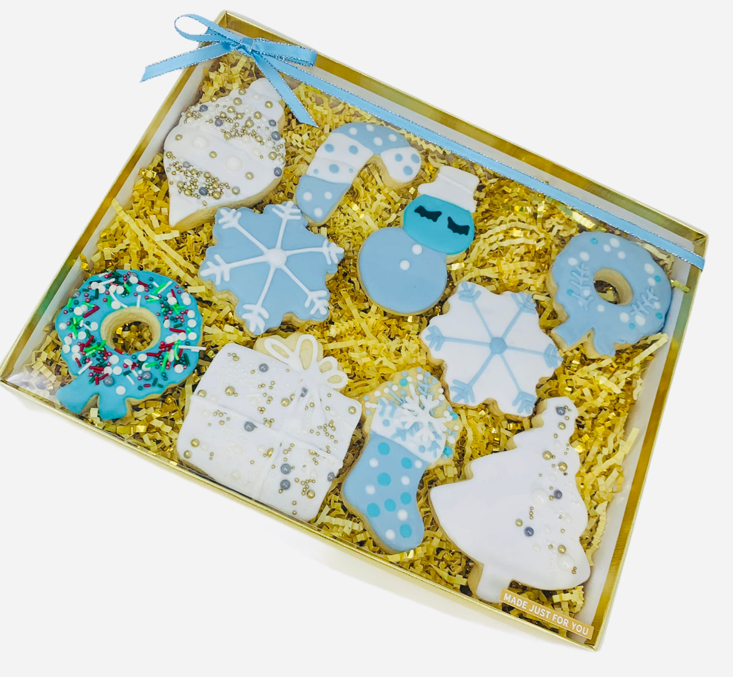 holiday cookie box, christmas sugar cookies, holiday treats, best gift in california