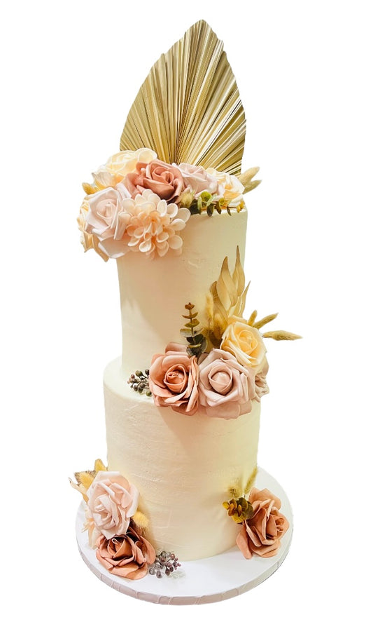 Boho Theme Wedding Cake