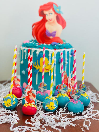 little mermaid cake pops, mermaid cake pops, mermaid desserts