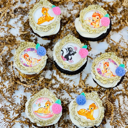 bambi theme cupcakes