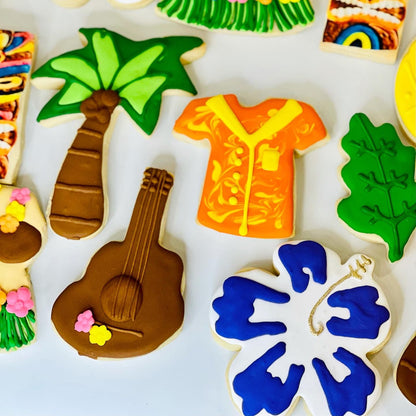 Hawaiian/Luau themed Sugar Cookies
