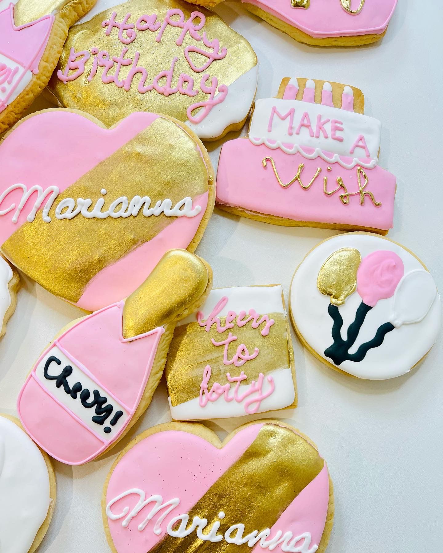 Make a wish and sparkle birthday cookies