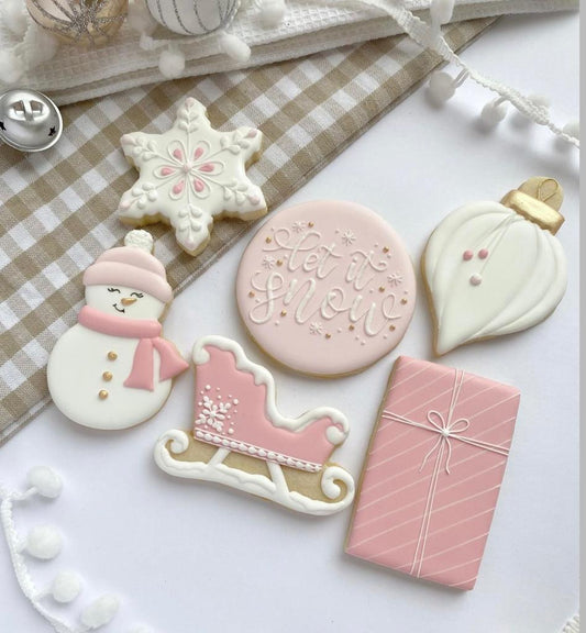 let it snow christmas cookie gift