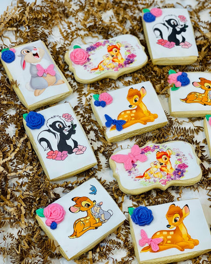 Bambi Theme Sugar cookies