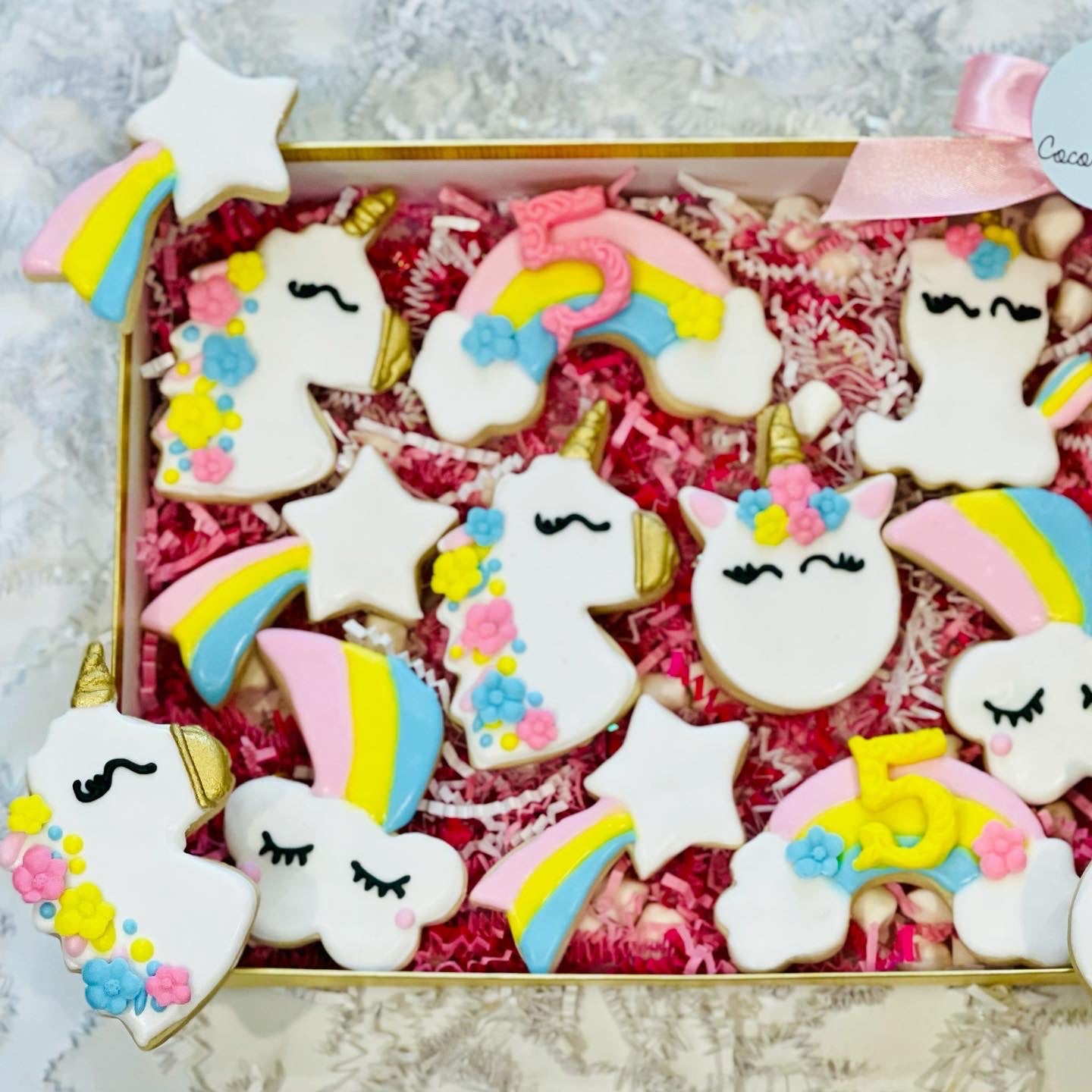 Unicorn birthday sugar cookies, rainbow birthday cookies, unicorn baby shower cookies, unicorn party, unicorn desserts, unicorn cookies