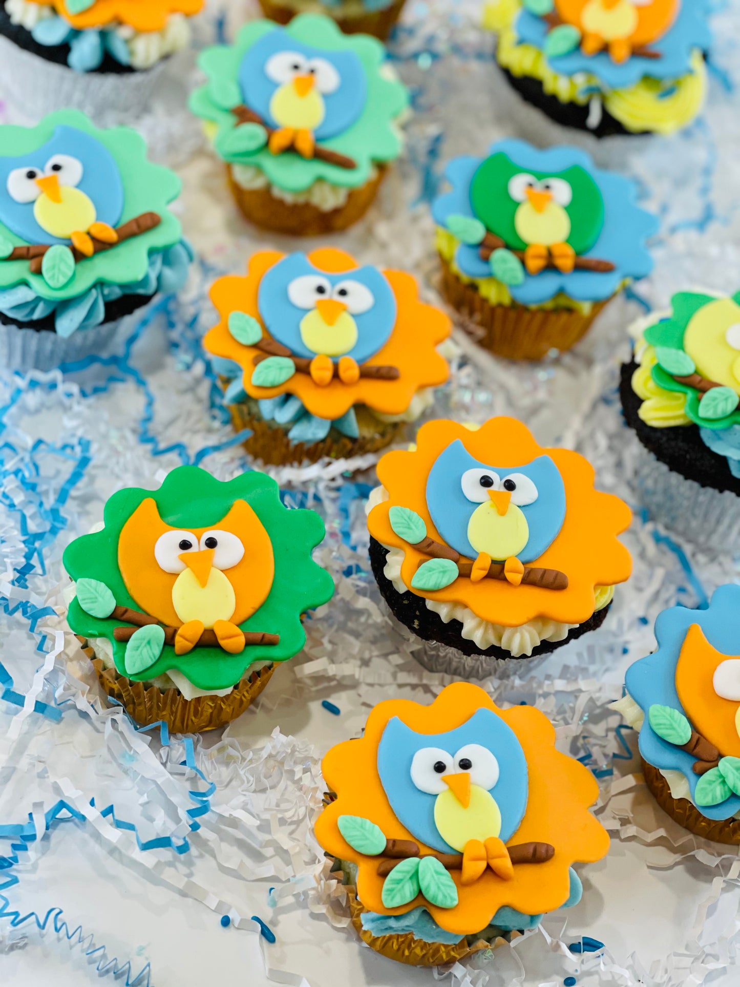 Owl theme Cupcakes